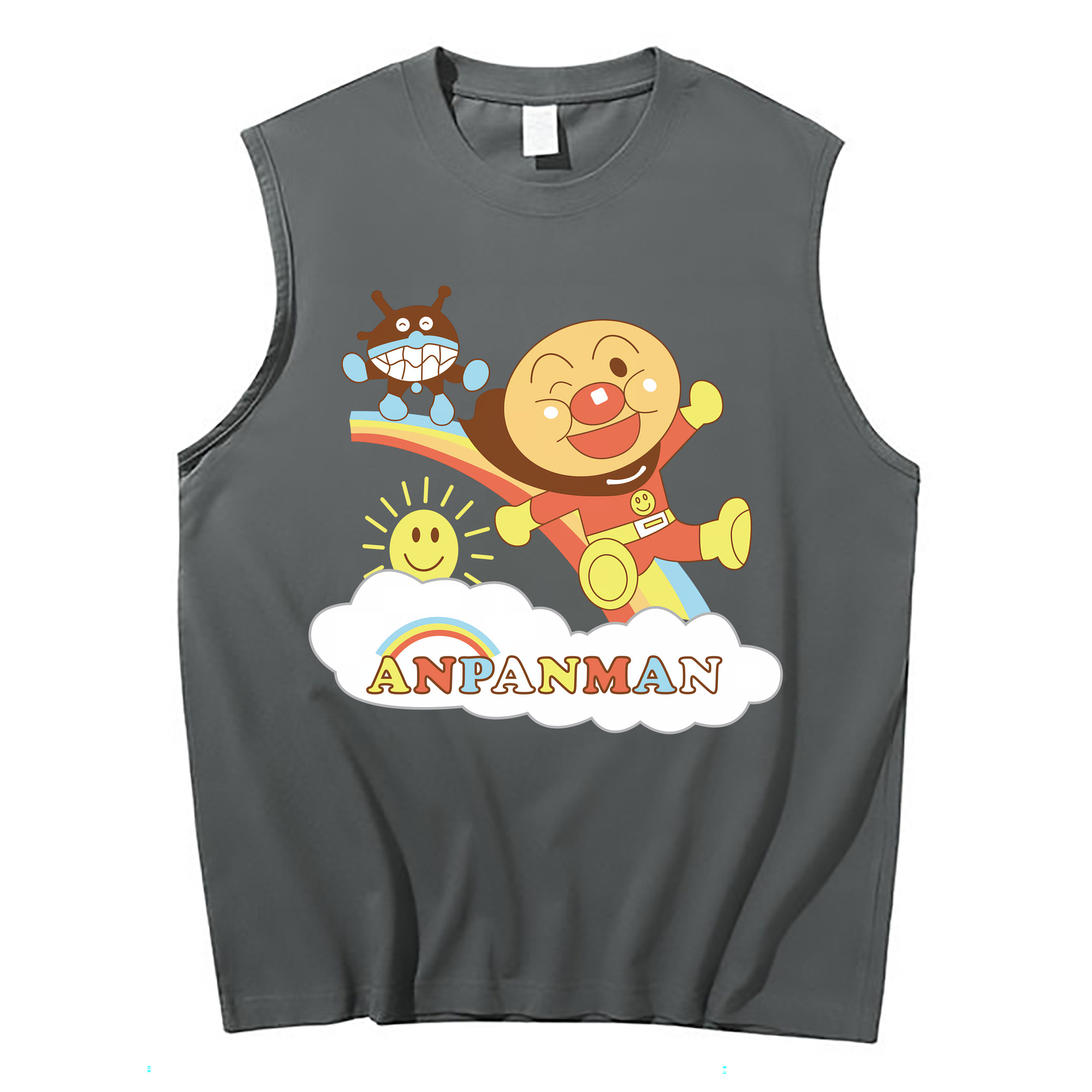 （画像用） アンパンマン Anpanman コットン100％タンクトップ（フロントプリント）